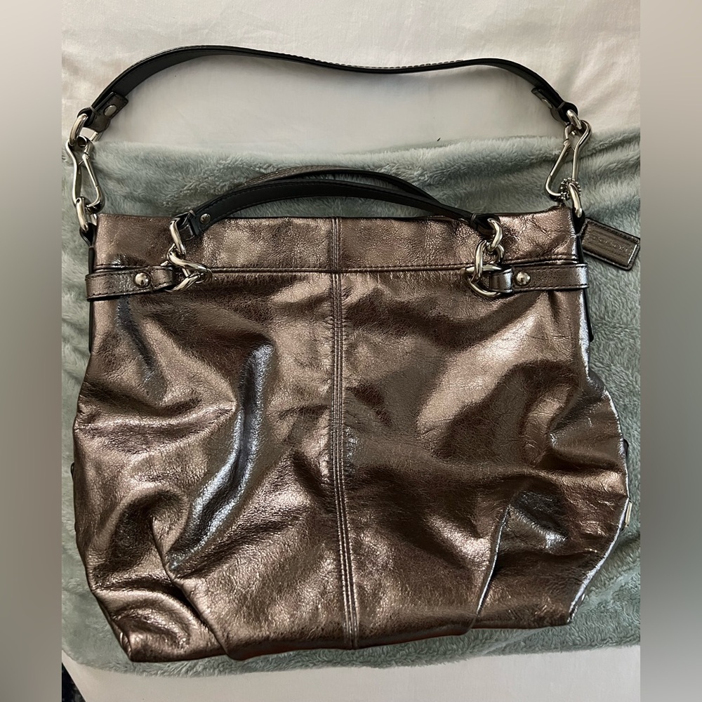 Coach Metallic Bronze/Rose Gold Hobo